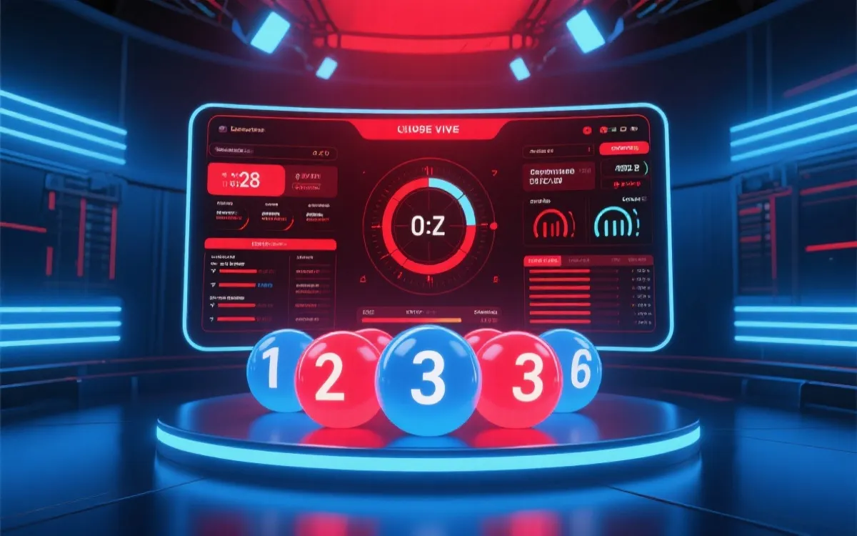 台灣大樂透即時開獎直播示意畫面